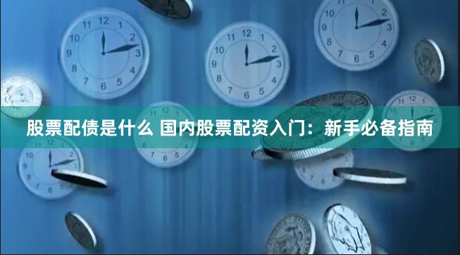 股票配债是什么 国内股票配资入门：新手必备指南